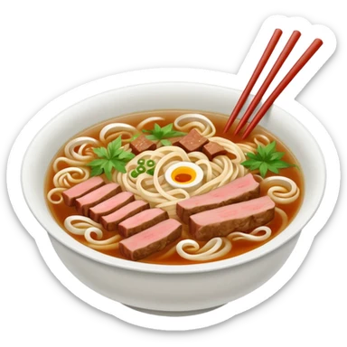 Bowl of pho sticker