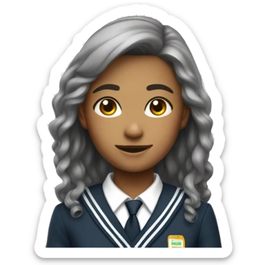 School Uniform for high schoolers (no person) sticker