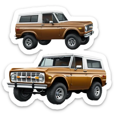 Ford Bronco 4 door sticker