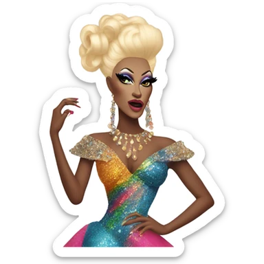 Drag queen vogue sticker