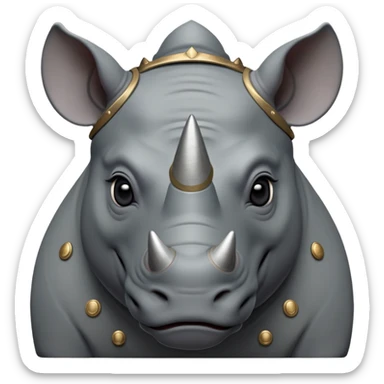 cinematic-noble-rhinoceros-portrait-emoji,-poised-and-regal,-with-a-massive,-powerful-build-and-a-thick,-armored-hide-of-slate-gray,-deep-set-soulful-piercing-eyes,-simplified-yet-sharp-and-sophisticated-features,-highly-detailedlarge black eyes sticker