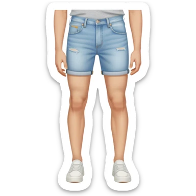 Levi light wash Denim shorts  sticker