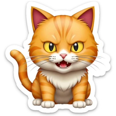 cat attack 123451 sticker