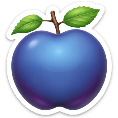 blue plum sticker