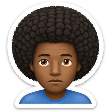 hombre afroamericano cansado   sticker