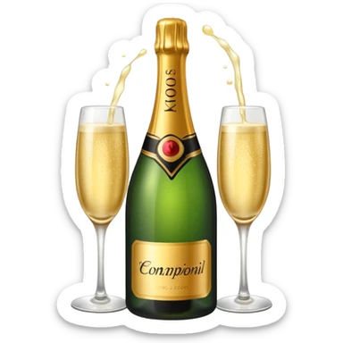 champagne sticker