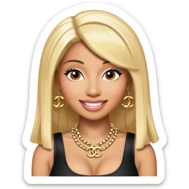 nicki minaj in chanel  sticker