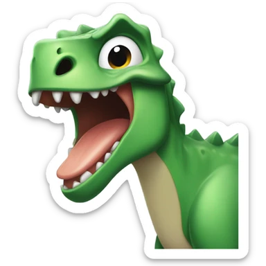 crying dinosaur  sticker