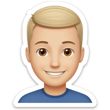 crew cut shorter hair sticker