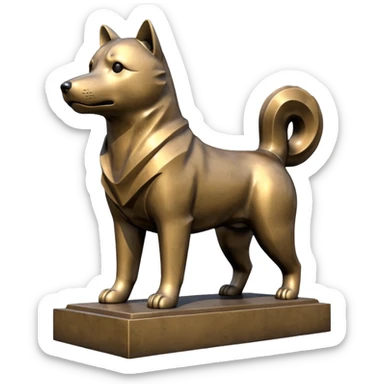 Shibuya Hachiko statue sticker