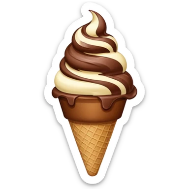 Ice créam the chocolate  sticker