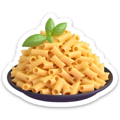 pasta with cheese and basil sticker
