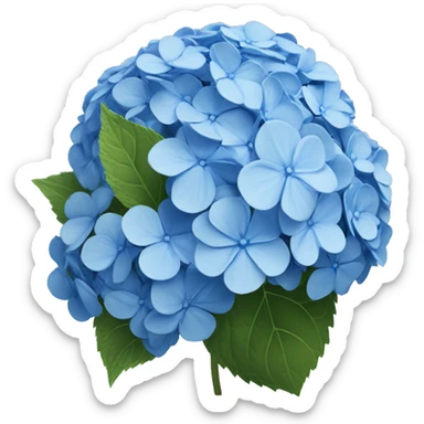 Blue hydrangea ￼ sticker