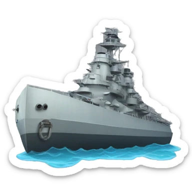 Battleship poo sticker
