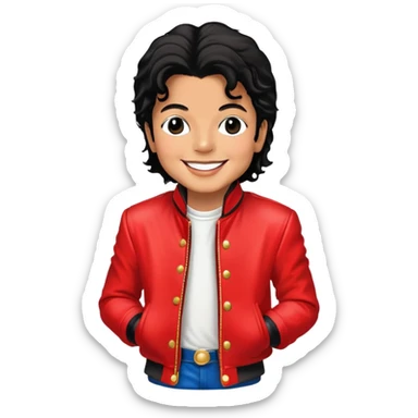Make a Michael Jackson sticker sticker