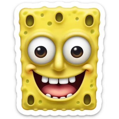 Freaky SpongeBob sticker