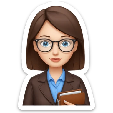 blue eyes organizer women sticker