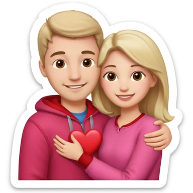 valentines day cuople sticker