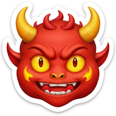 tạo cho tôi emoji demon nữ màu tím  sticker