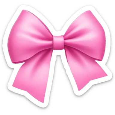 pink bow sticker