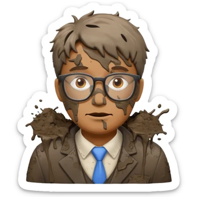 accountant covered in shit sticker