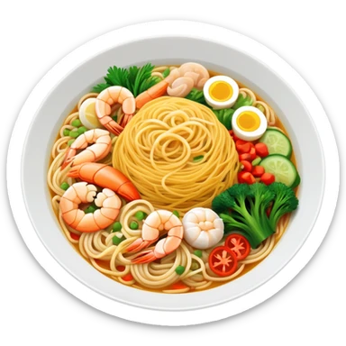 Singapore bee hoon breakfast  sticker
