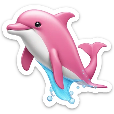 Pink Dolphin  sticker