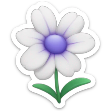 flower going on a trip  sticker