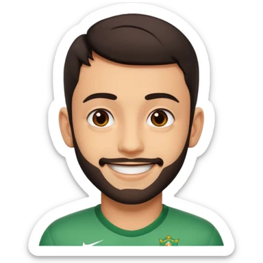 Realistic emoji of Bruno Fernandes sticker