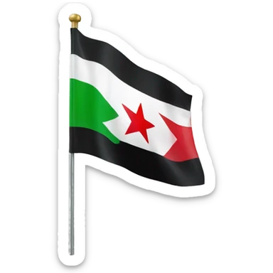Syria flag sticker