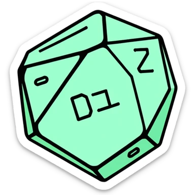 dnd d20 sticker