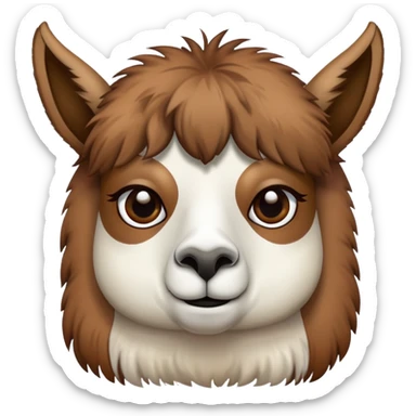 Llama enferma sticker