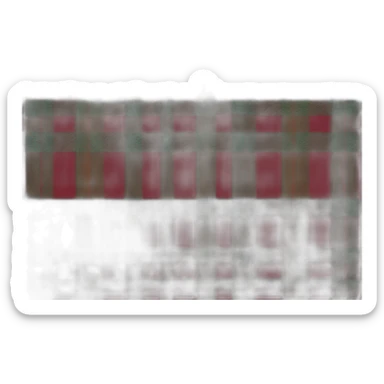 Tartan cushion sticker