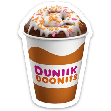 Dunkin’ Donuts cup sticker