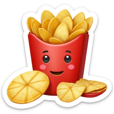 Chips Red
 sticker