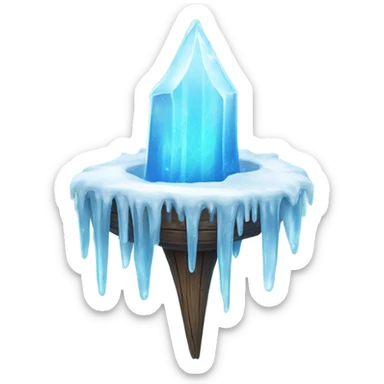 Frozen icicle throne sticker