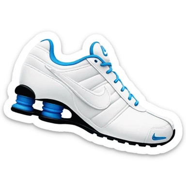 nike shox in weiß  sticker