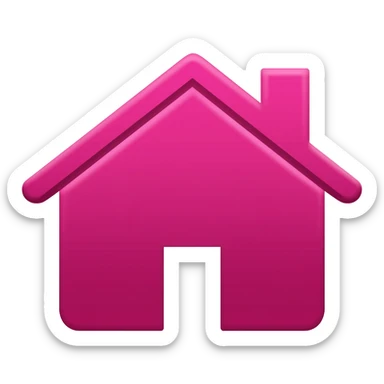 ícone casa fuchia sticker