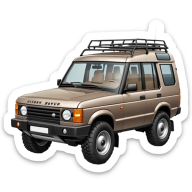 Grey-brown Land Rover Discovery sticker