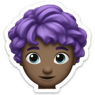 Violette indigo vue du desus sticker