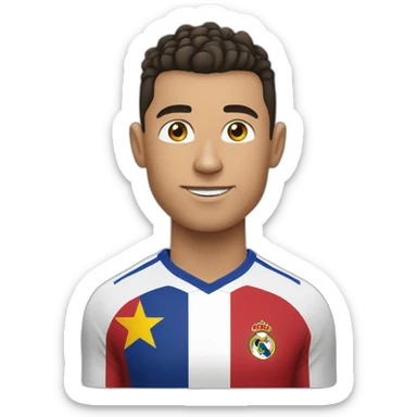 ronaldo avec la coup du monde sticker