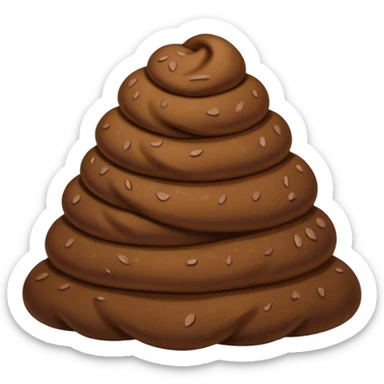 Disgusting poop sticker