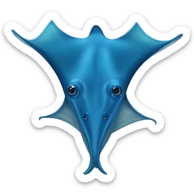 blue stingray sticker