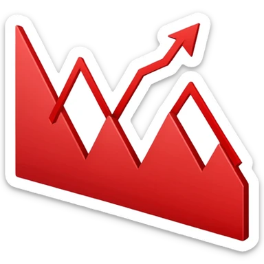 the economy line, falling down sticker