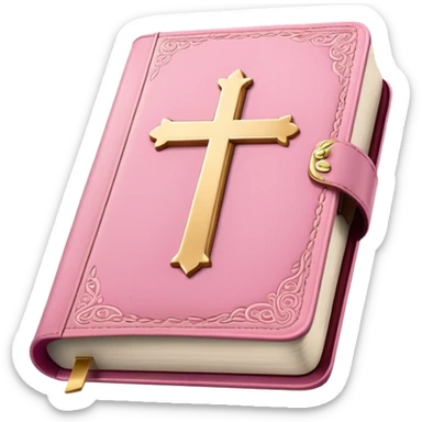 pretty pink bible sticker