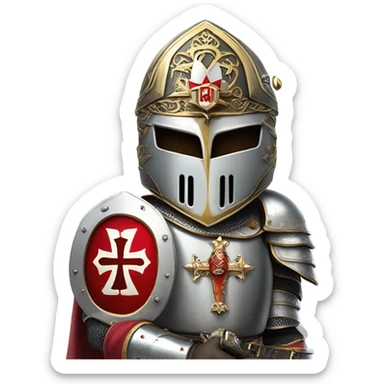 Masonic knight Templar sticker