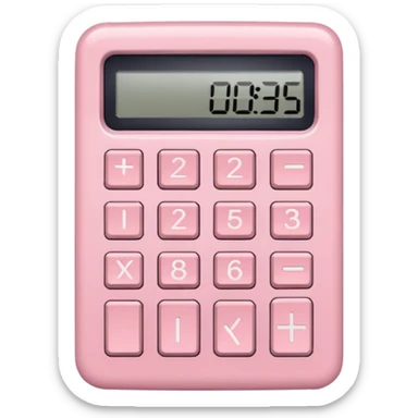 Light Pale Pink Calculator sticker