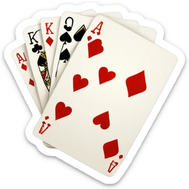 Deck of cards sticker