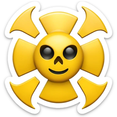 chemical weapons sign sticker