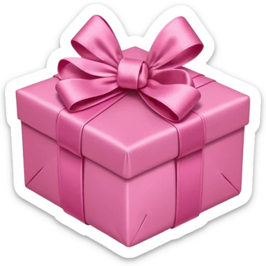 pink present with pink bow sticker